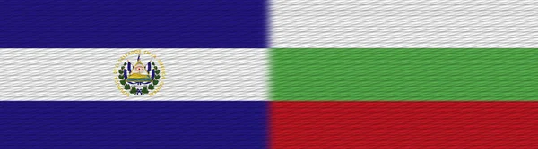 Болгарія Сальвадор Fabric Texture Flag Illustration — стокове фото