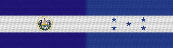 Honduras Salvador Textuur Vlag Illustratie — Stockfoto