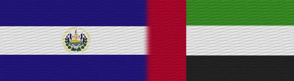 United Arap Emirates Salvador Fabric Texture Flag Illustration — Stock Photo, Image