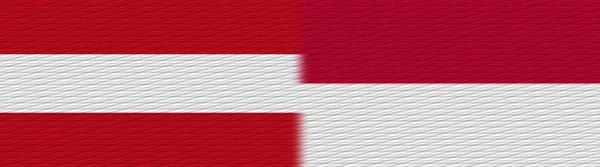 Indonesia Austria Fabric Texture Flag Illustration — стокове фото