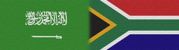 Dél Afrika Szaúd Arábia Textúra Zászló Illusztráció — Stock Fotó