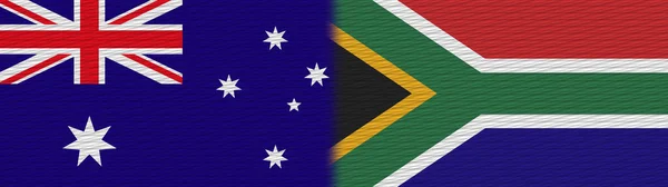 Sydafrika Och Australien Texture Flag Illustration — Stockfoto