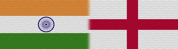 Anglia India Szövet Textúra Zászló Illusztráció — Stock Fotó