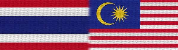 Malesia Thailandia Thai Tessuto Texture Flag Illustrazione — Foto Stock