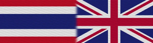 Wielka Brytania Tajlandia Tajlandia Tekstura Flaga Ilustracja — Zdjęcie stockowe