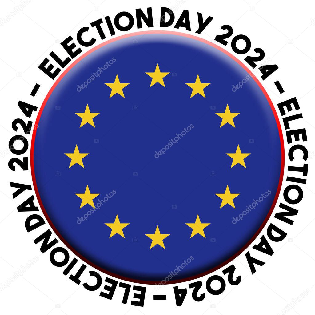 Día de las Elecciones de la Unión Europea 2025 Concepto de Bandera
