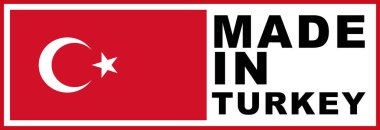 Türkiye 'de Yapılan Türk Bayrağı Konsepti - 3D İllüstrasyon