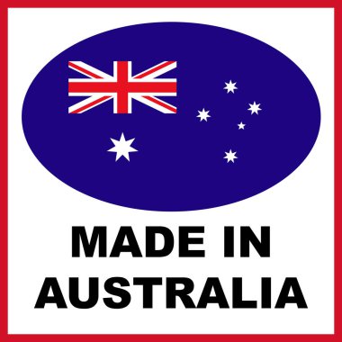 Avustralya Bayrak Konseptinde Yapıldı - 3D İllüstrasyon