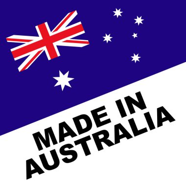 Avustralya Bayrak Konseptinde Yapıldı - 3D İllüstrasyon