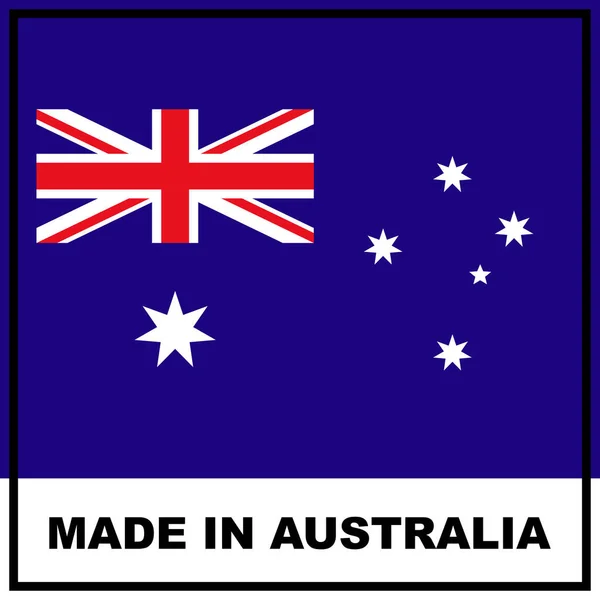 Fabriqué Australie Flag Concept Illustration — Photo