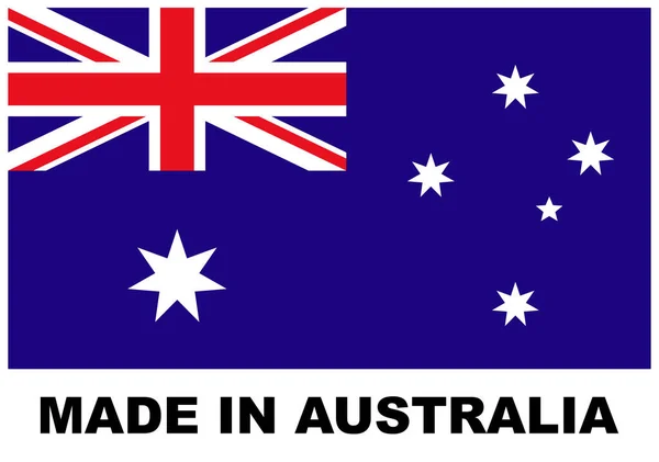 Fabriqué Australie Flag Concept Illustration — Photo