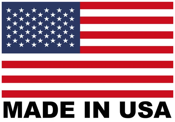 Fabricado United States America Flag Concept Ilustración —  Fotos de Stock