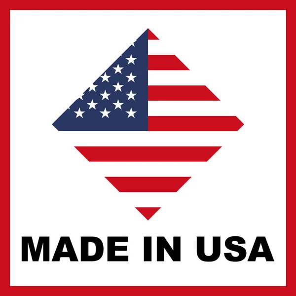 アメリカ製旗コンセプト 3Dイラスト 日本語 — ストック写真