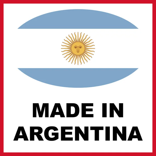 Made Argentina Flaggenkonzept Illustration — Stockfoto