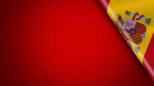 Espanha Vermelho Fundo Ilustração — Fotografia de Stock