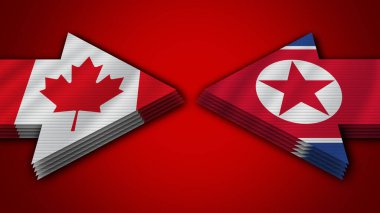 Kuzey Kore, Kanada Ok Bayraklarına Karşı 3D Görüntü