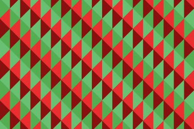 Yeşil ve kırmızı üçgenin arkaplan deseni