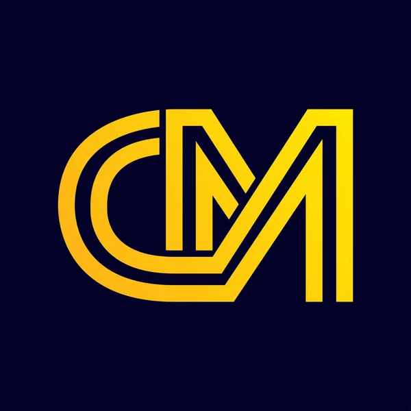 Logotipo Inicial Letra Com Estilo Limpo Moderno —  Vetores de Stock