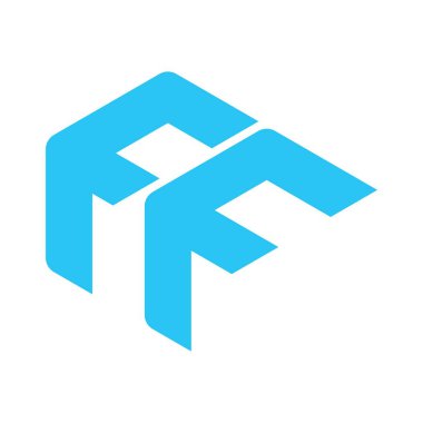 Baş harfleri FF logosu. Modern ve temiz bir altıgenden oluşmuştur.