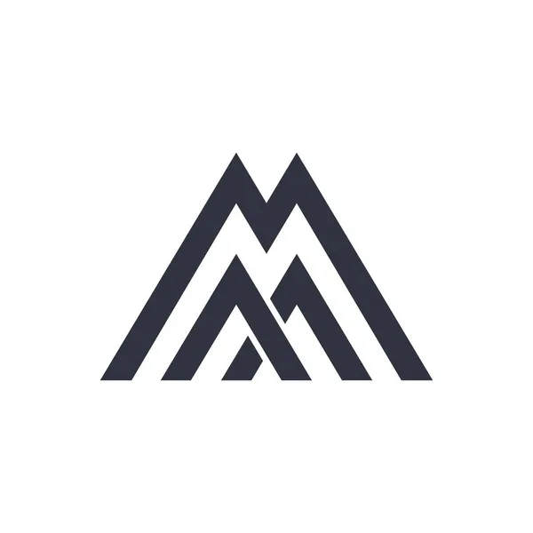 Logotipo Vetor Letra Com Formas Bloqueio Repetição Conceito Design Limpo —  Vetores de Stock
