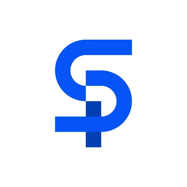 Buchstabenvektorlogo Monogramm Und Initialformen Sauberes Und Modernes Designkonzept Logo Logotyp — Stockvektor