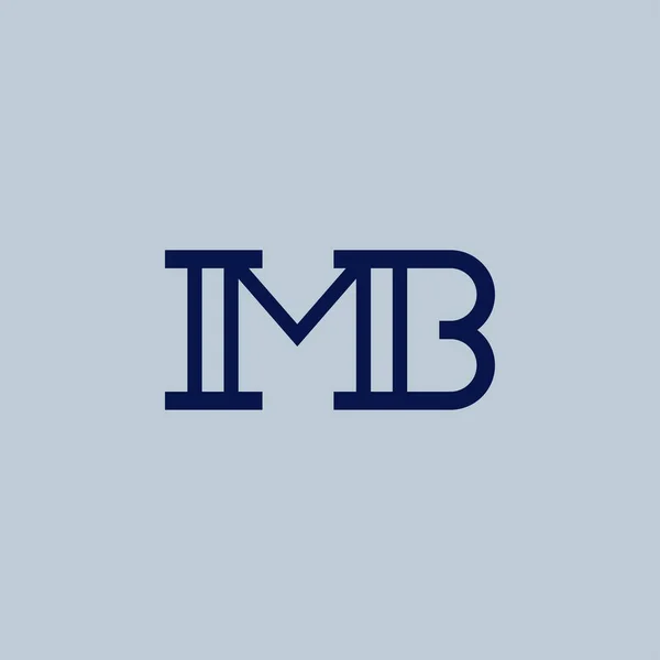 Baş harfler logo vektör harfi MB. biçim klasik tasarım ve temizlik