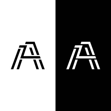 Gelişmiş dizaynlı AZ logosu. Minimum ve temiz kullanım konsepti. Kişisel, gayrimenkul, iş danışmanlığı, iş modernizasyonu ve diğerleri için uygun
