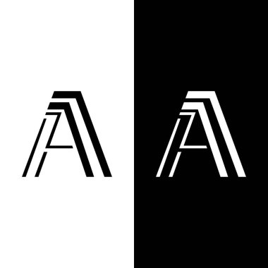 Gelişmiş dizaynlı AZ logosu. Minimum ve temiz kullanım konsepti. Kişisel, gayrimenkul, iş danışmanlığı, iş modernizasyonu ve diğerleri için uygun