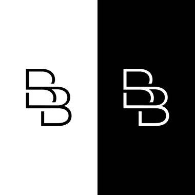 Gelişmiş tasarımı olan bir BB logosu. Minimum ve temiz kullanım konsepti. Kişisel, gayrimenkul, iş danışmanlığı, moda, iş modernizasyonu ve diğerleri için uygun