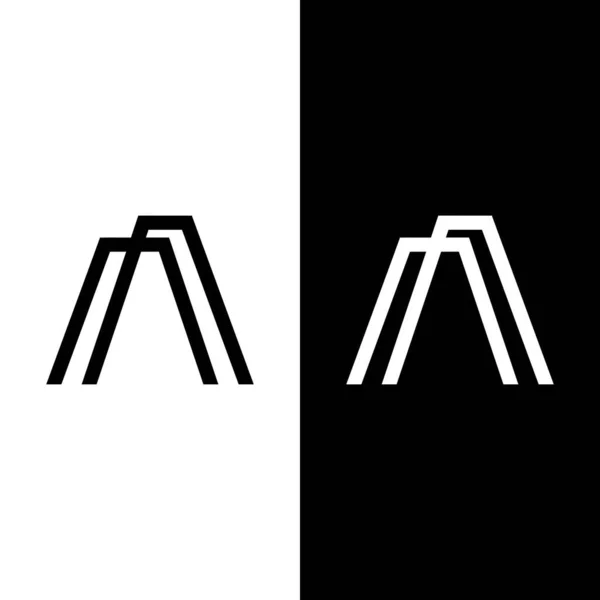 Lettre Logo Design Sophistiqué Concept Utilisation Minimale Propre Adapté Pour — Image vectorielle