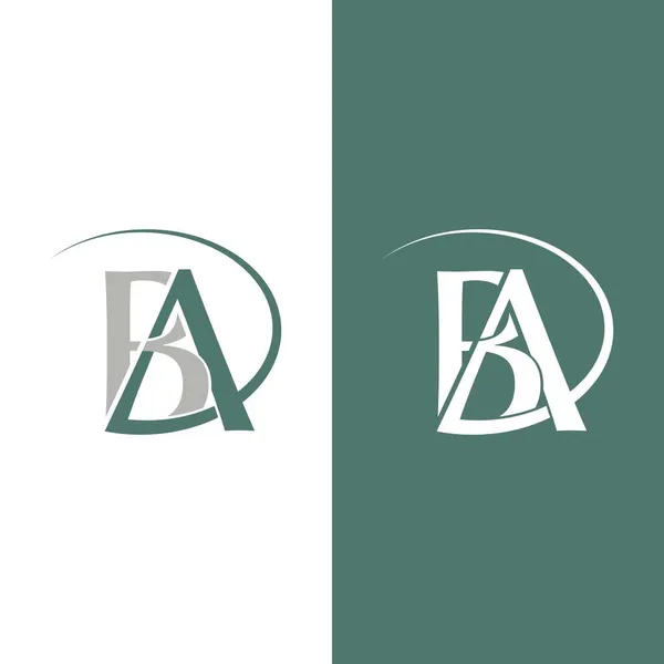 Буква Логотип Сложным Дизайном Концепция Минимального Чистого Использования Подходит Личного — стоковый вектор