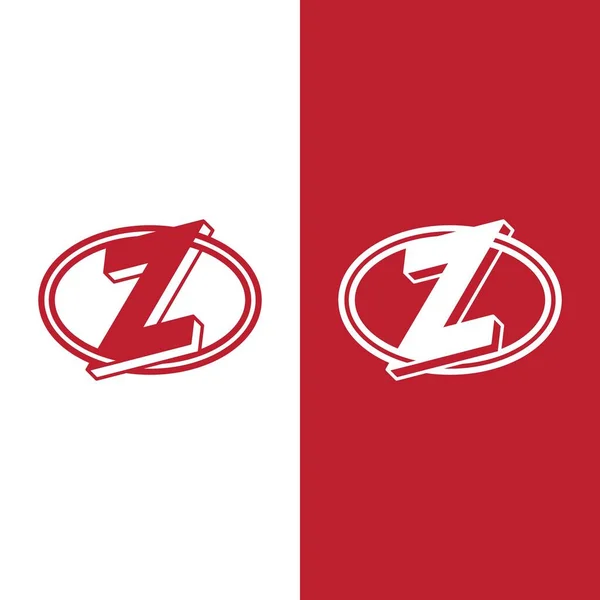 Modern ve çağdaş çember süslemeli Z harfi logosu