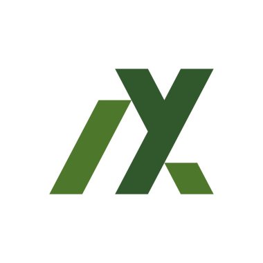 AY harfi vektör logosu, monogram ve ilk şekiller, ev gibi tasarım konsepti, temiz ve modern, logo, şablon elementleri.