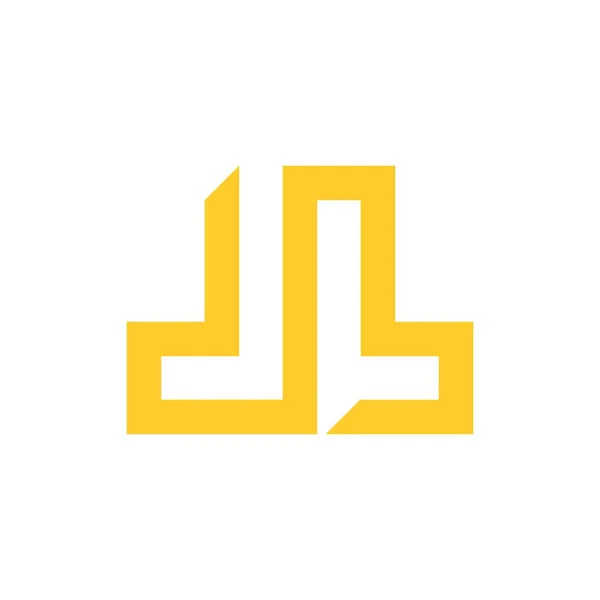 Векторный Логотип Монограмма Начальные Буквы Чистая Современная Концепция Дизайна Логотип — стоковый вектор