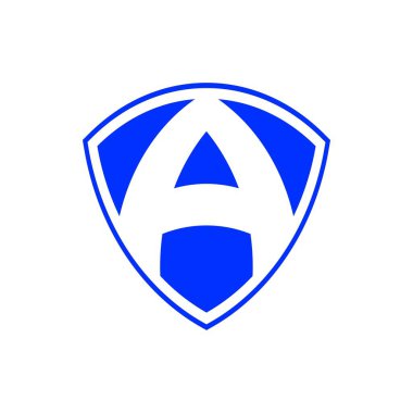 İlk logo harfi A. Kalkanın şekli ile basit ve temiz bir modern tasarım ile harmanlanır..