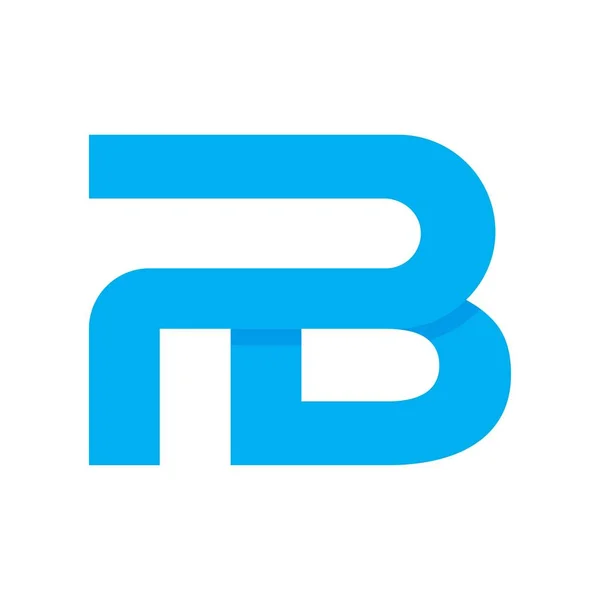 Baş harf PB logosu. Temiz ve basit modern monogram tasarımı.