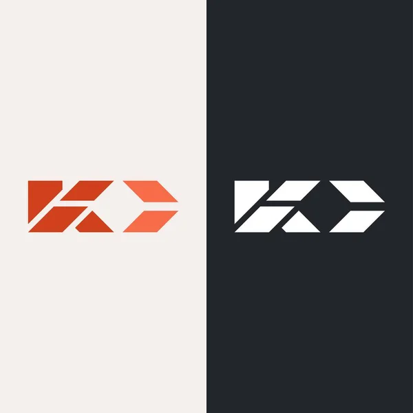 Baş harfler logo vektör harfi KC. modern ve temiz kalın tasarım