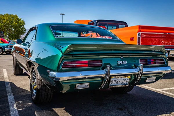 Reno Sierpnia 2021 1969 Chevrolet Camaro Hardtop Coupe Lokalnym Pokazie — Zdjęcie stockowe