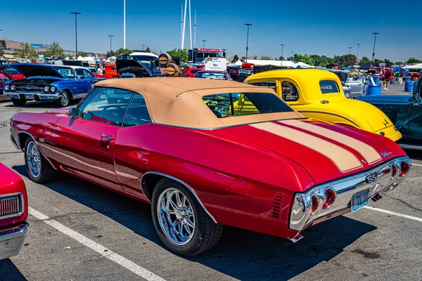 Reno August 2021 1971 Chevrolet Chevelle Convertible Local Car Show — 스톡 사진