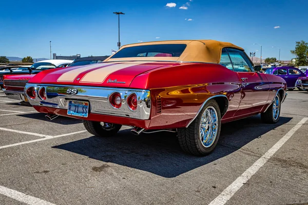 Reno Agosto 2021 1971 Chevrolet Chevelle Convertible Una Feria Automóviles — Foto de Stock