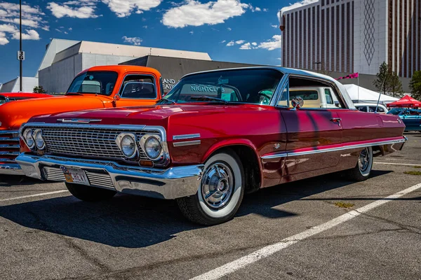 Reno Αυγούστου 2021 1963 Chevrolet Impala Hardtop Coupe Τοπική Έκθεση — Φωτογραφία Αρχείου