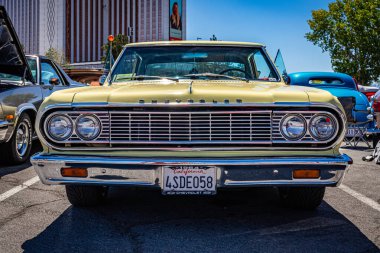 Reno, NV - 4 Ağustos 2021: 1964 Chevrolet Chevelle Malibu SS Hardtop Coupe Yerel bir araba fuarında.