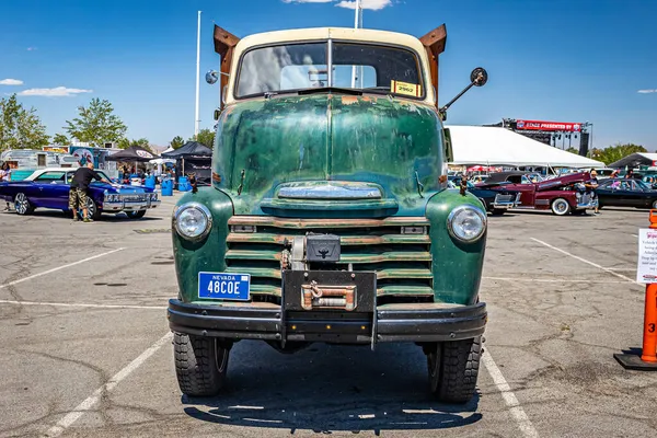 Reno Αυγούστου 2021 1948 Chevrolet Cab Engine Coe Pickup Truck — Φωτογραφία Αρχείου
