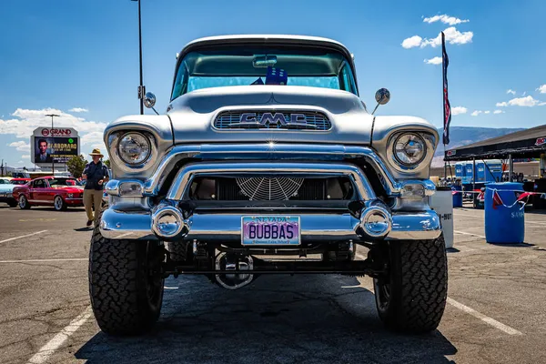 Reno Augusztus 2021 1956 Gmc Blue Chip Series Stepside Pickup — Stock Fotó