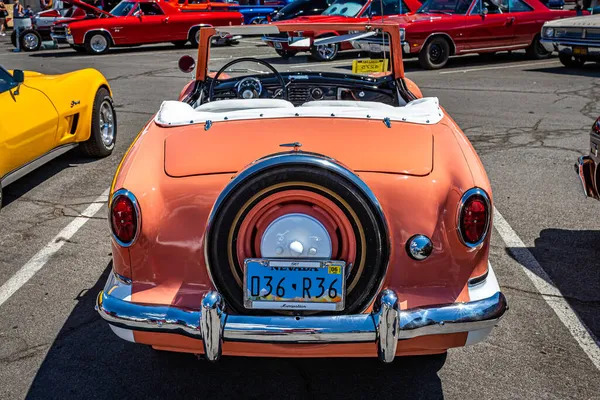 Reno Agosto 2021 1961 Nash Metropolitan Convertible Una Feria Automóviles —  Fotos de Stock