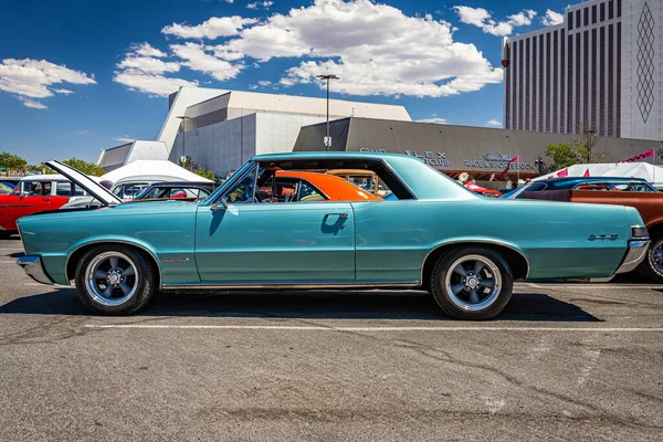 Reno Augusztus 2021 1965 Pontiac Gto Hardtop Coupe Egy Helyi — Stock Fotó