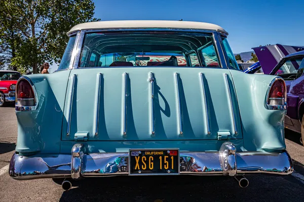 Reno Augusztus 2021 1955 Chevrolet Nomad Station Wagon Egy Helyi — Stock Fotó