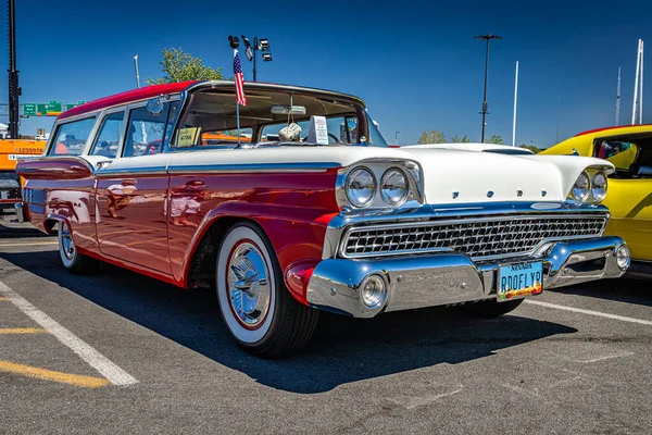 Reno August 2021 1959 Ford Ranch Wagon Station Wagon Local — 스톡 사진