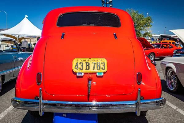 Reno Серпня 2021 1940 Chevrolet Master Deluxe Sedan Місцевому Автосалоні — стокове фото