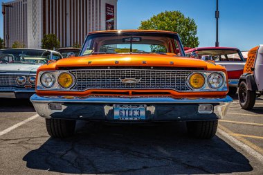 Reno, NV - 5 Ağustos 2021: 1963 Ford Galaxie Sedan Yerel bir araba fuarında.